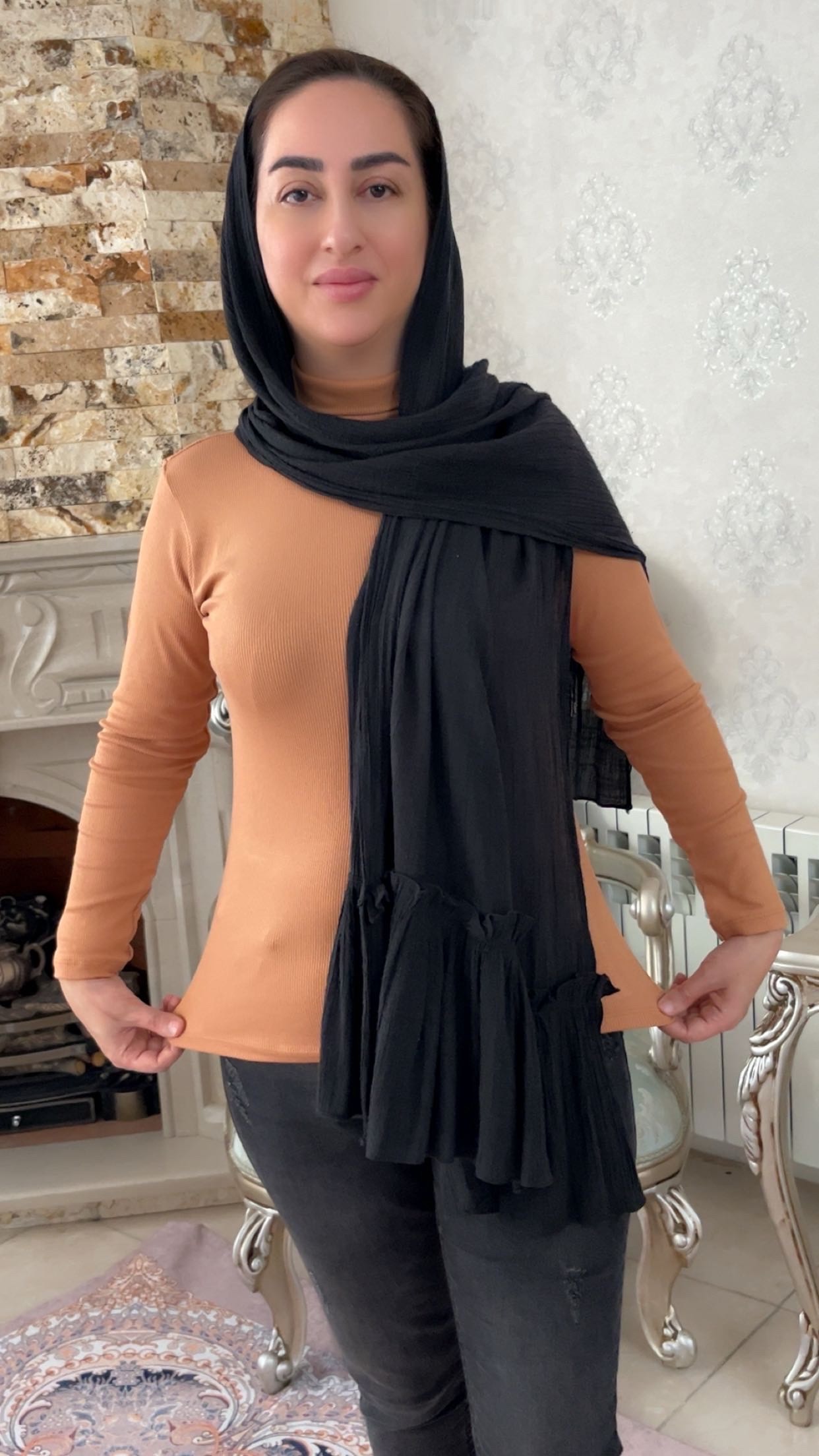 بلوز یقه اسکی کبریتی